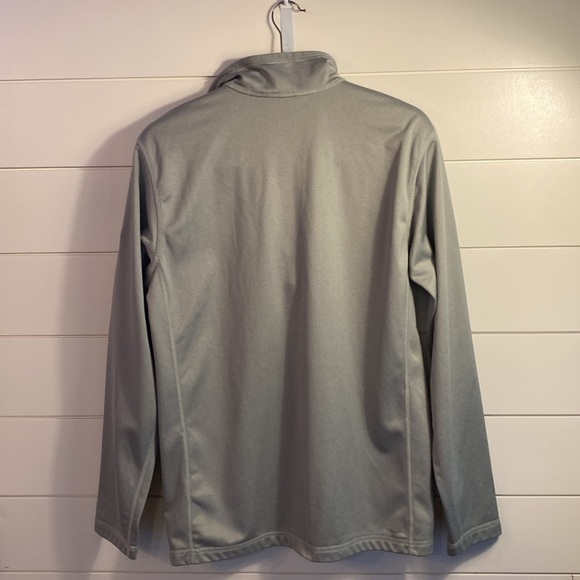 The North Face grey fleece lined quarter zip light long sleeve shirt jacket - Picture 5 of 9
